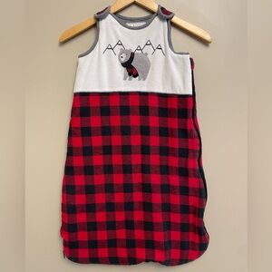 Baby Aspen Red and Black Plaid Sleep Sack
